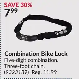 Princess Auto Combination Bike Lock offer