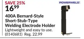 Princess Auto 400A Bernard-Style Short-Stub-Type Welding Electrode Holder offer