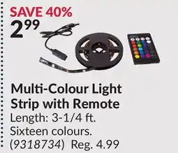 Princess Auto Multi-Colour Light Strip with Remote offer