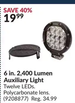 Princess Auto 6 in. 2,400 Lumen Auxiliary Light offer