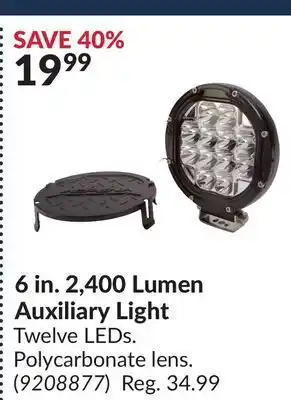 Princess Auto 6 in. 2,400 Lumen Auxiliary Light offer