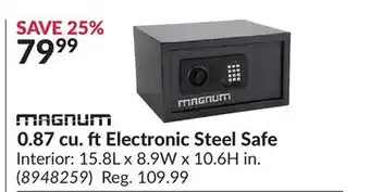 Princess Auto 0.87 cu. ftElectronic Steel Safe offer