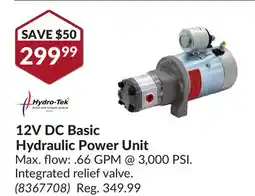 Princess Auto 12V DC Basic Hydraulic Power Unit offer