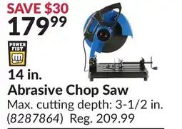 Princess Auto 14 in. Abrasive Chop Saw offer