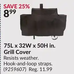 Princess Auto 75L x 32W x 50H in. Grill Cover offer