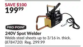 Princess Auto 240V Spot Welder offer