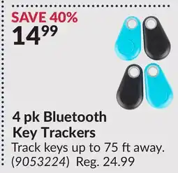 Princess Auto 4 pk Bluetooth Key Trackers offer