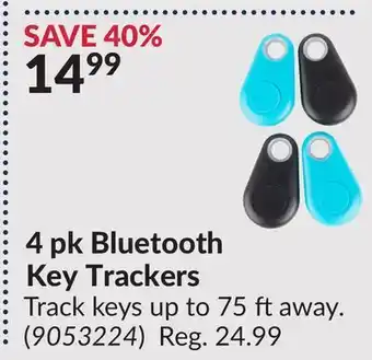 Princess Auto 4 pk Bluetooth Key Trackers offer