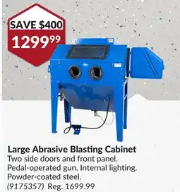 Princess Auto Large Abrasive Blasting Cabinet offer