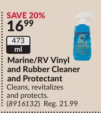 Princess Auto Marine/RV Vinyl and Rubber Cleaner and Protectant offer