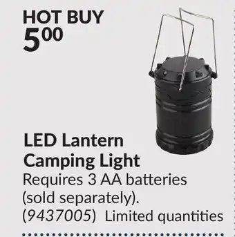 Princess Auto LED Lantern Camping Light offer