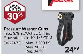 Princess Auto Pressure Washer Guns offer
