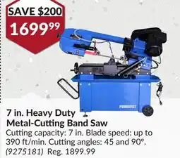 Princess Auto 7 in. Heavy Duty Metal-Cutting Band Saw offer