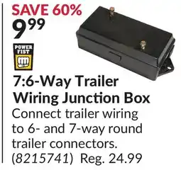 Princess Auto 7:6-Way Trailer Wiring Junction Box offer