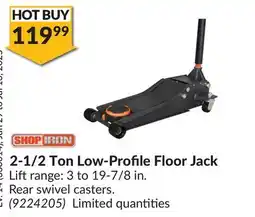 Princess Auto 2-1/2 Ton Low-Profile Floor Jack offer