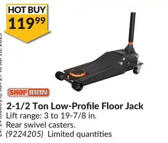 Princess Auto 2-1/2 Ton Low-Profile Floor Jack offer