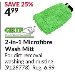 Princess Auto 2-in-1 Microfibre Wash Mitt offer
