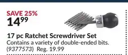 Princess Auto 17 pc Ratchet Screwdriver Set offer