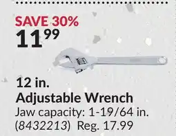 Princess Auto 12 in. Adjustable Wrench offer
