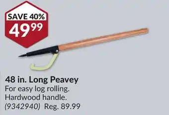 Princess Auto 48 in. Long Peavey offer
