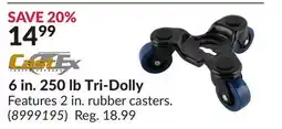 Princess Auto 6 in. 250 lb Tri-Dolly offer