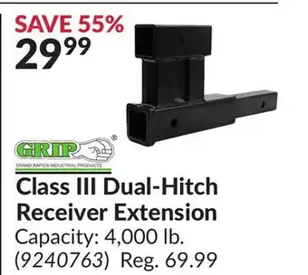 Princess Auto Class III Dual-Hitch Receiver Extension offer