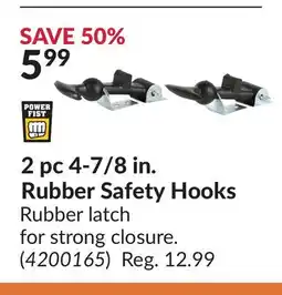 Princess Auto Rubber Safety Hooks offer