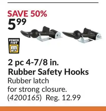 Princess Auto Rubber Safety Hooks offer