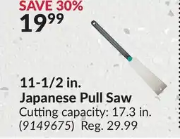 Princess Auto 11-1/2 in. Japanese Pull Saw offer
