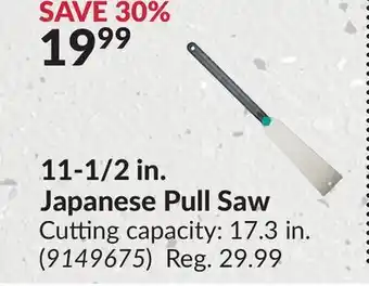 Princess Auto 11-1/2 in. Japanese Pull Saw offer