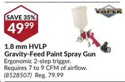 Princess Auto 1.8 mm HVLP Gravity-Feed Paint Spray Gun offer