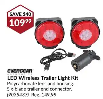Princess Auto LED Wireless Trailer Light Kit offer