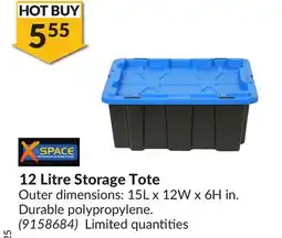 Princess Auto 12 Litre Storage Tote offer