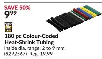 Princess Auto 180 pc Colour-Coded Heat-Shrink Tubing offer