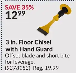 Princess Auto 3 in. Floor Chisel with Hand Guard offer