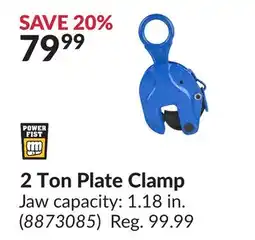 Princess Auto 2 Ton Plate Clamp offer