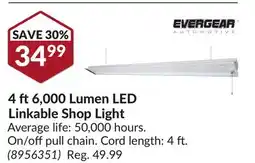 Princess Auto 4 ft6,000 Lumen LED Linkable Shop Light offer