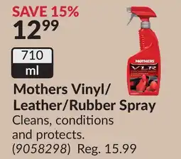 Princess Auto Mothers Vinyl/ Leather/Rubber Spray offer