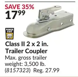Princess Auto Class II 2 x 2 in. Trailer Coupler offer