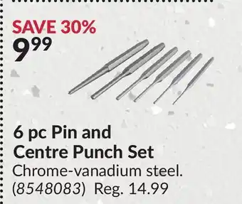 Princess Auto 6 pc Pin and Centre Punch Set offer