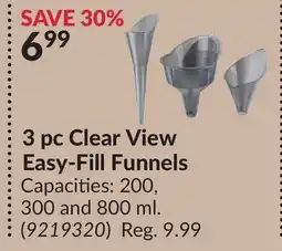 Princess Auto 3 pc Clear View Easy-Fill Funnels offer