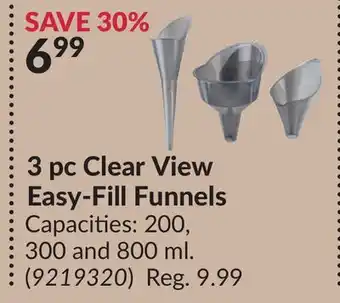 Princess Auto 3 pc Clear View Easy-Fill Funnels offer