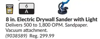 Princess Auto 8 in. Electric Drywall Sander with Light offer
