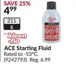 Princess Auto ACE Starting Fluid offer