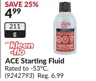 Princess Auto ACE Starting Fluid offer