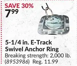 Princess Auto 5-1/4 in. E-Track Swivel Anchor Ring offer