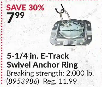 Princess Auto 5-1/4 in. E-Track Swivel Anchor Ring offer
