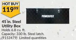 Princess Auto 45 in. Steel Utility Box offer