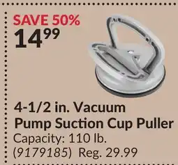 Princess Auto 4-1/2 in. Vacuum Pump Suction Cup Puller offer