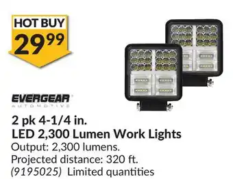 Princess Auto 2 pk 4-1/4 in. LED 2,300 Lumen Work Lights offer